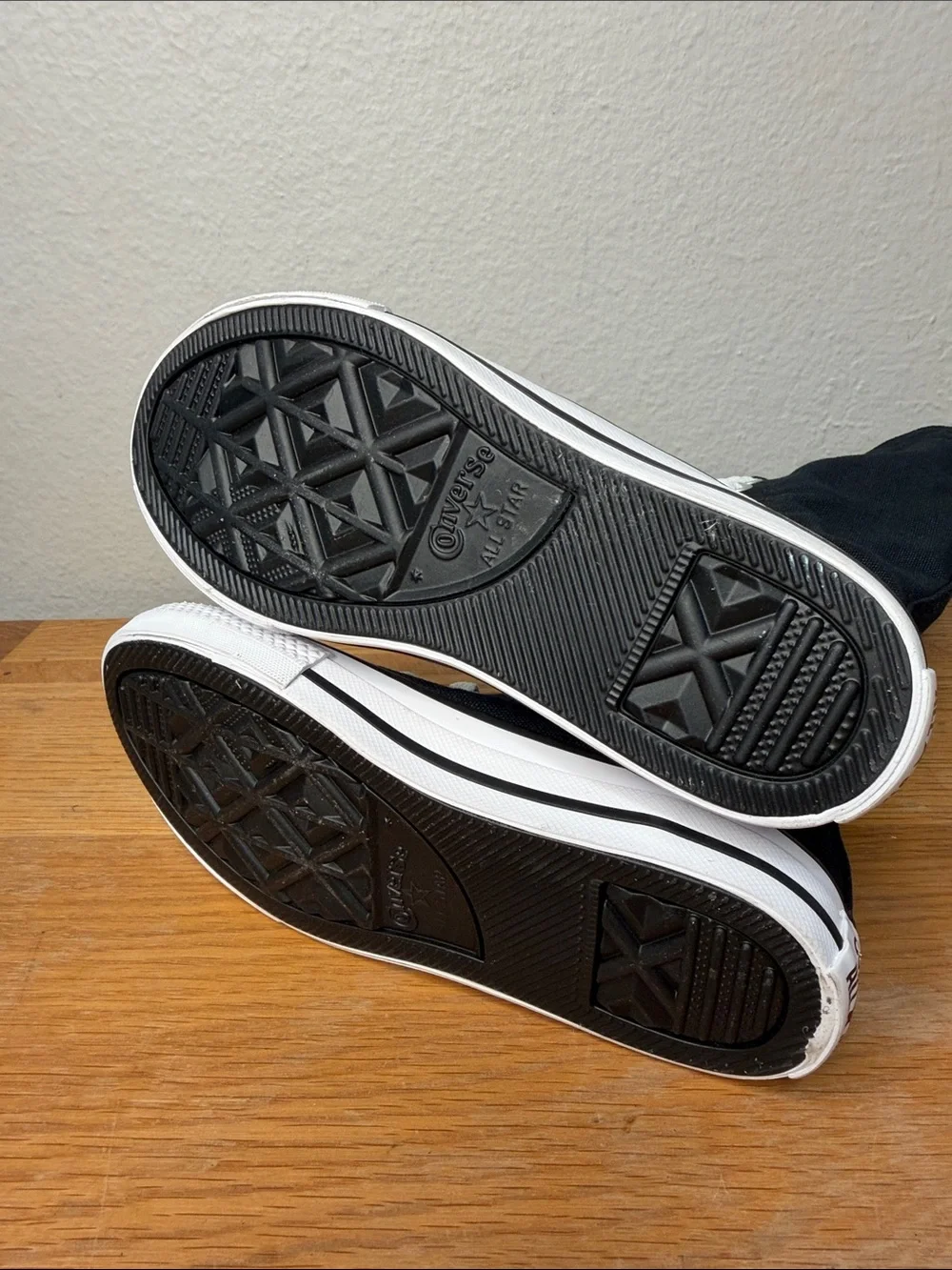 Kids converse XX-Hi sneakers 3 knee high canvas size 12